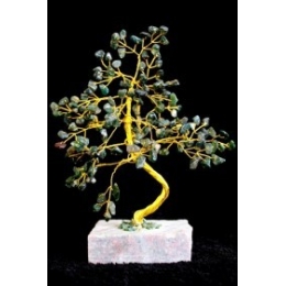 Drzewko szczęścia z kamieniami - agat mszysty
